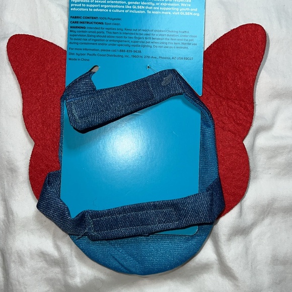 Blue Jean Butterfly Wings with adjustable Straps - Picture 3 of 3